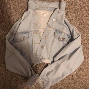 Cropped urban planet jean jacket
